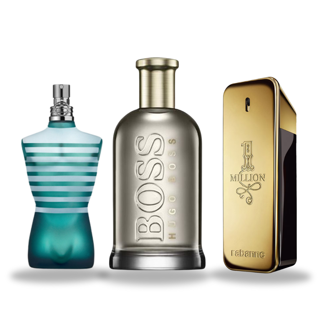 Kit 2+1 Grátis! Le Male + Boss + 1 Million (100ml)
